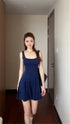 Elegant Summer Dress for Women - Chic Sleeveless Solid Color Mini Dress